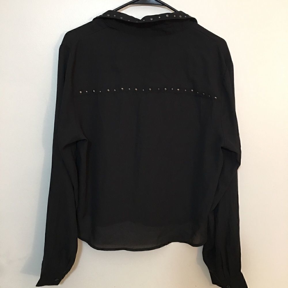 Wild Fable Sheer Metal Studded top - Picture 3 of 4